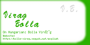 virag bolla business card